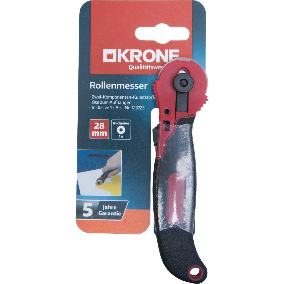 Krone Rollenmesser 28 mm2-Komponenten-Griff Bild 1