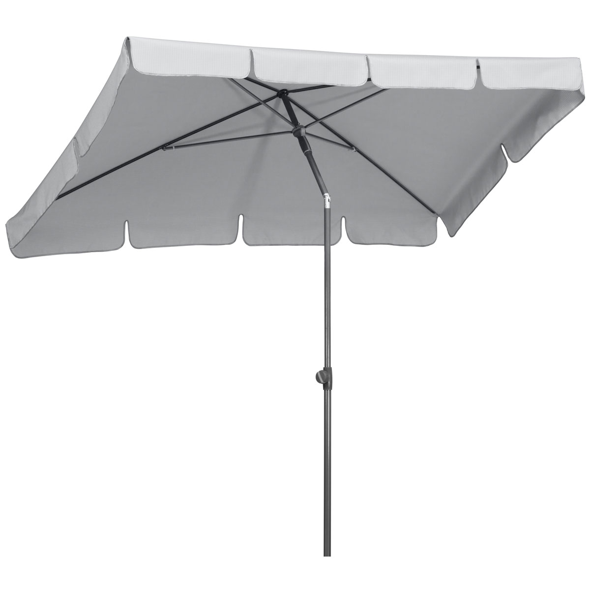 Schneider Schirme Sonnenschirm Aquila 225 x 120 cm silbergrau