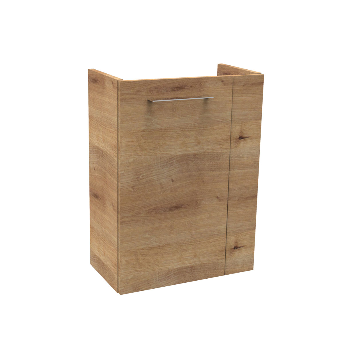 Fackelmann Gäste-WC Waschtischunterschrank links SBC 440 x 600 x 243 mm AstEiche