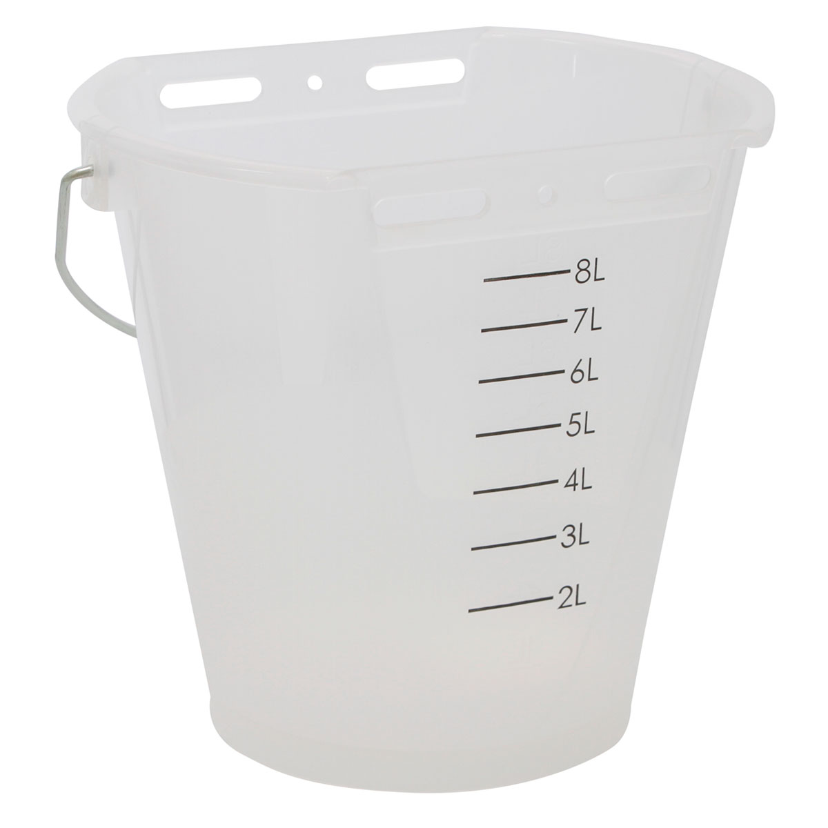 Tränkeeimer 8 L weiß-transparent
