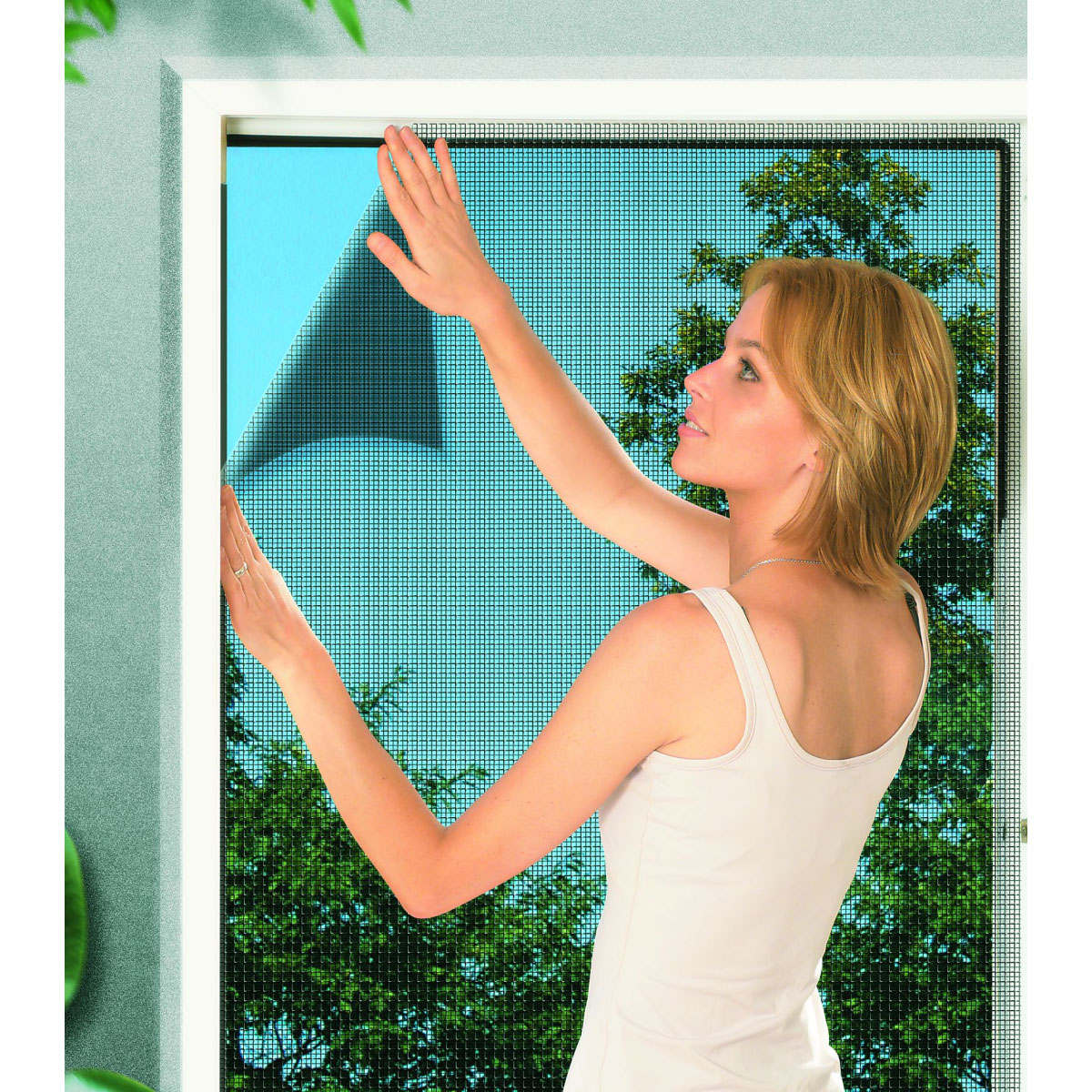 Schellenberg Fliegengitter 100 x 130 cm anthrazit Bild 2