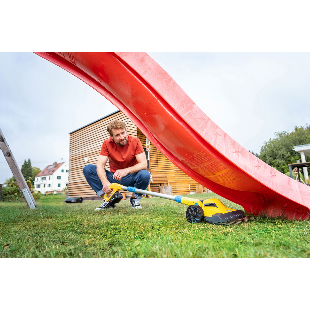 Gloria  Akku Rasen-und Kantenschneider FineCut 18V Set 25 cm Schnittbreite Einstellbarer Holmwinkel inkl Akku Bild 5