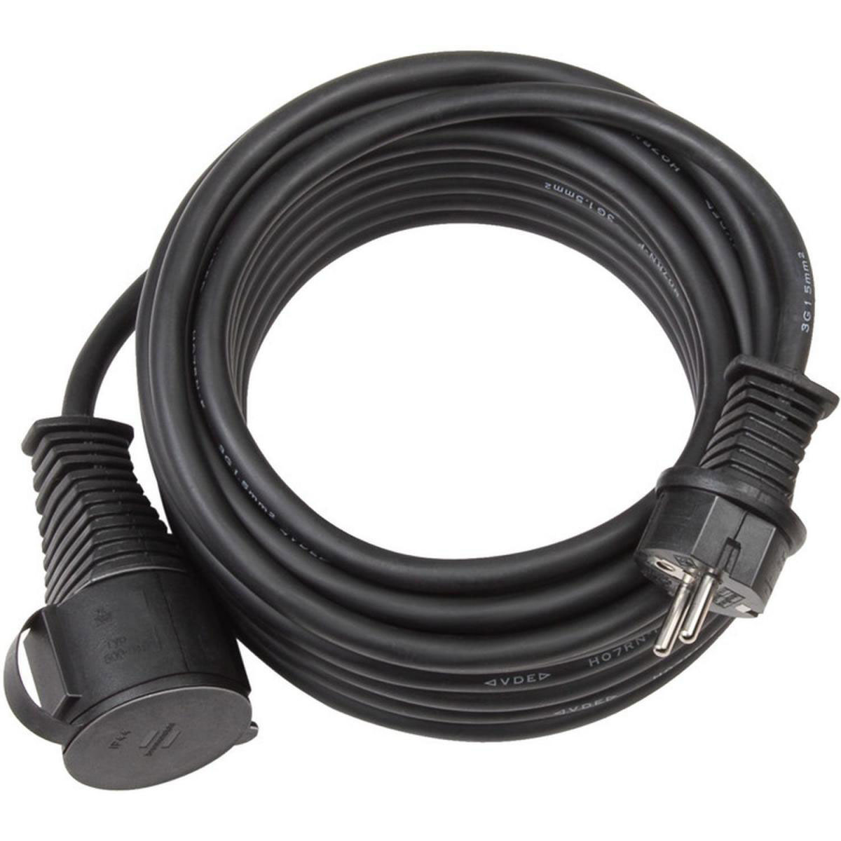 Brennenstuhl Baustellen-Verlängerungskabel 25 m H07RN-F3G1,5 schwarz
