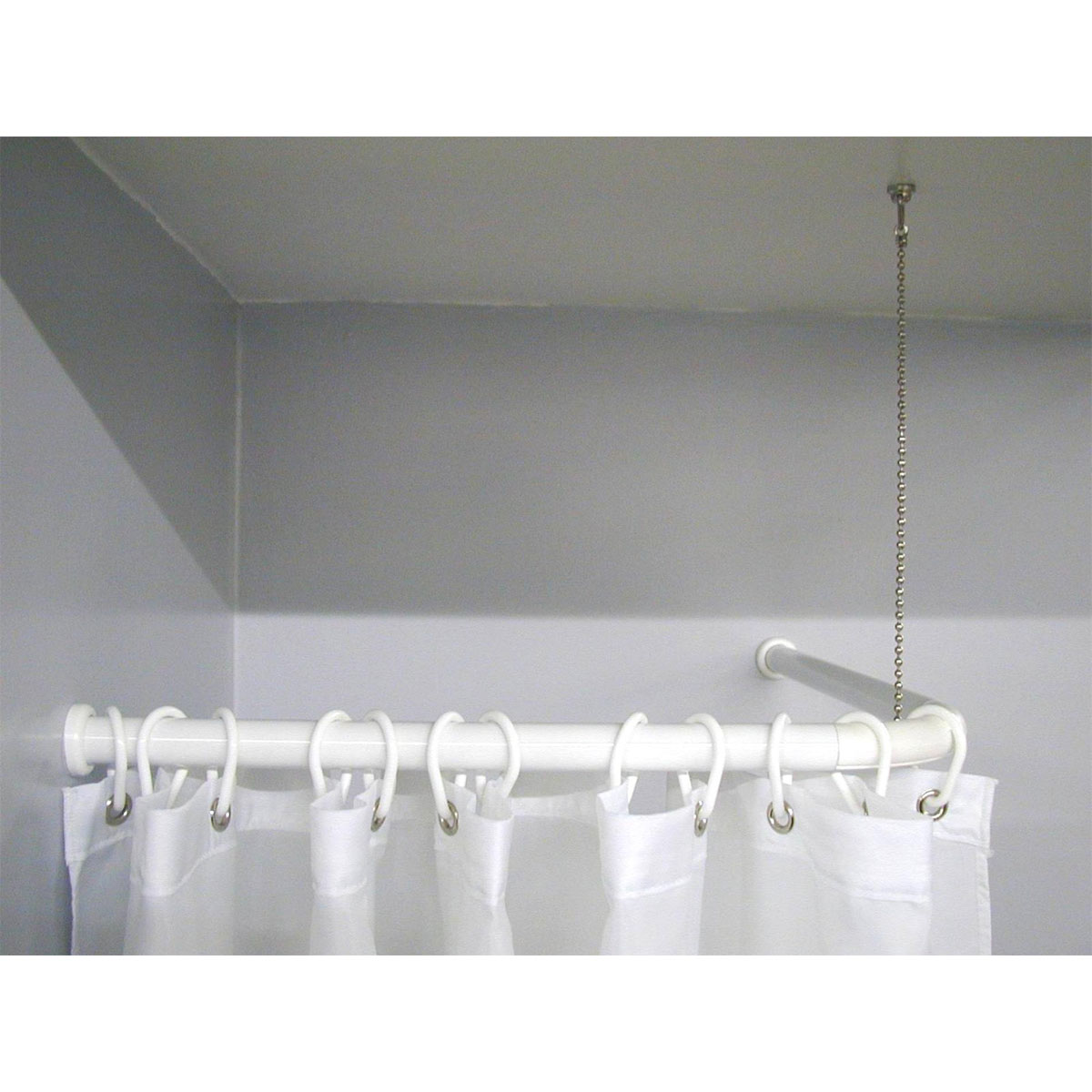 Basic Duschgestängefixierung Graz, ca. 80 cm, Farbe: Chromfarben glänzend