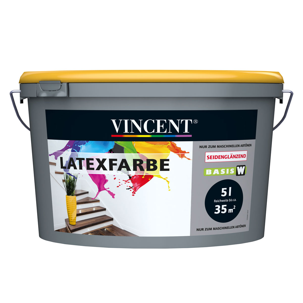 Vincent  Wandfarbe Latexfarbe Mix It seidenglänzend 5 l Vincent  Wandfarbe Latexfarbe Mix It seidenglänzend 5 l