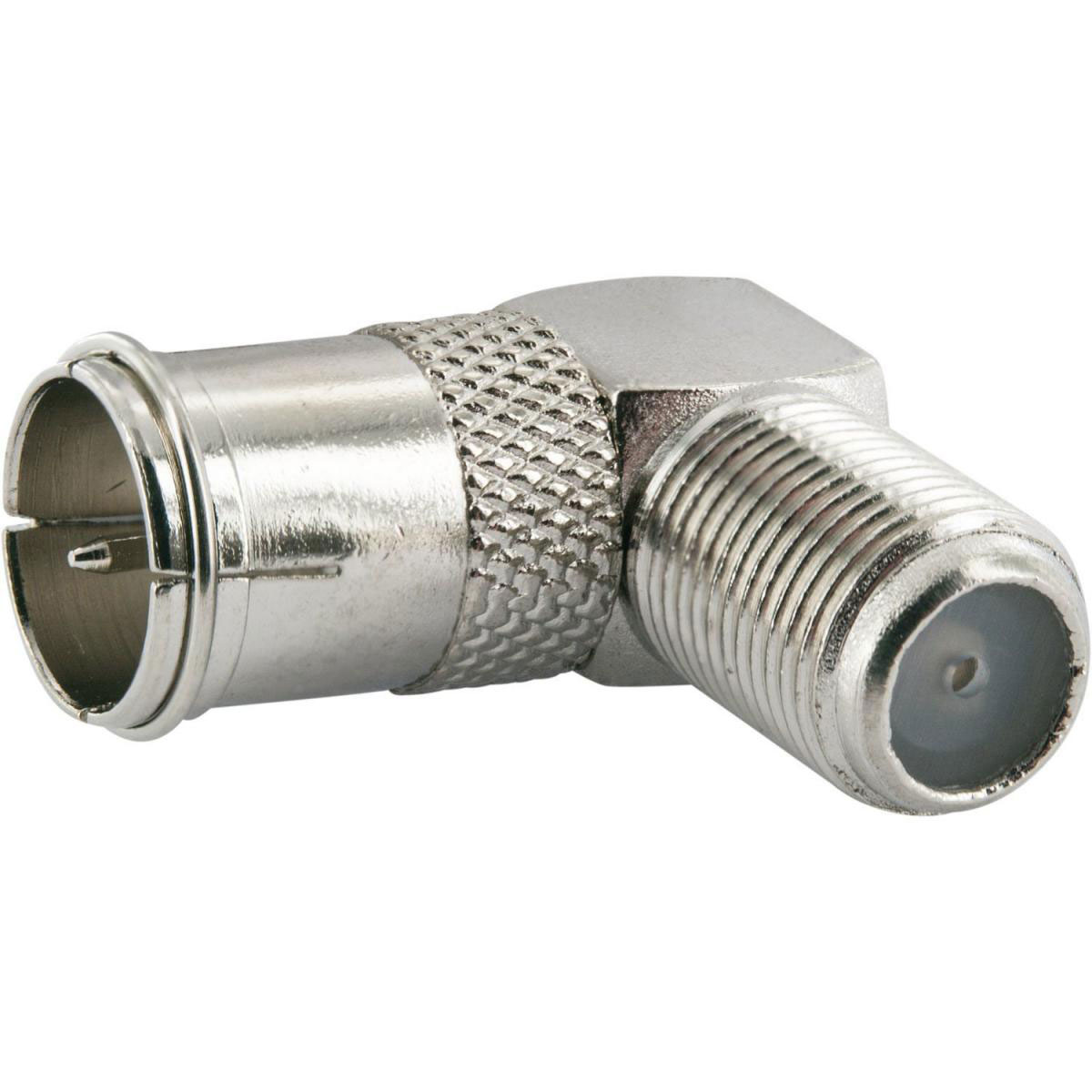 Schwaiger Winkeladapter F-Quick für F-Stecker silber