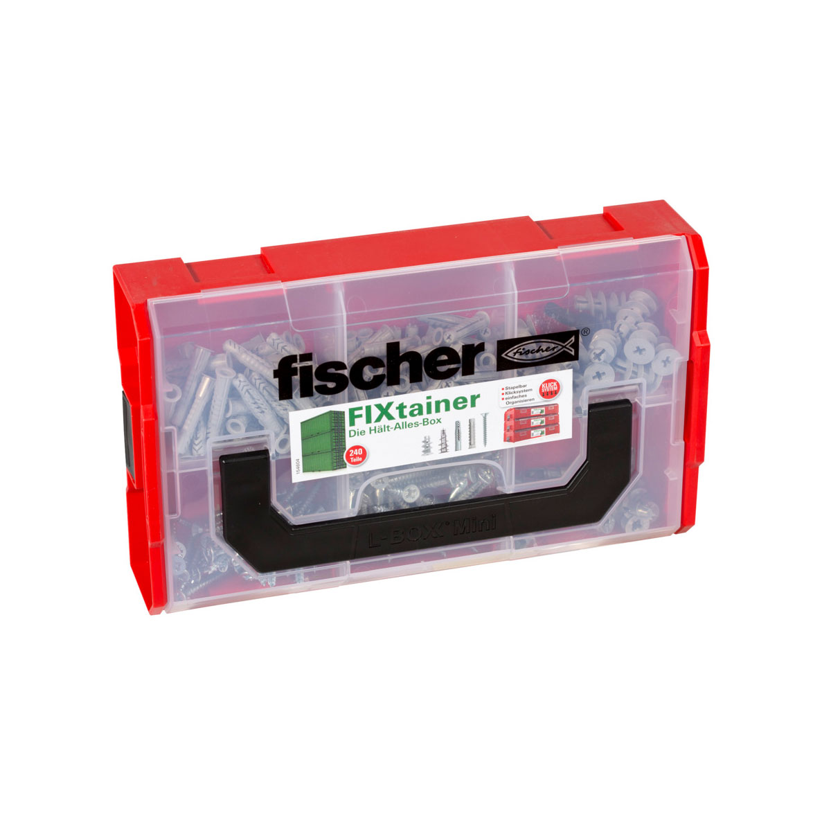 Fischer Sortimentsbox FixTainer Hält-Alles 240-teilig