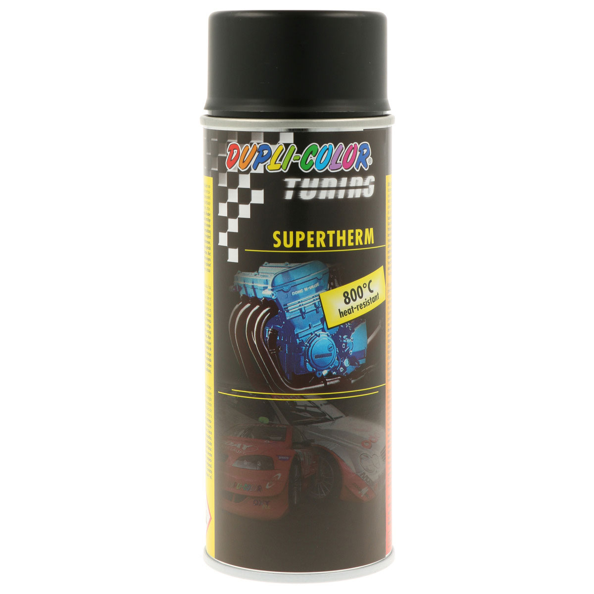 DUPLI-COLOR Autolack Supertherm schwarz hitzebeständig 800°C 400 ml