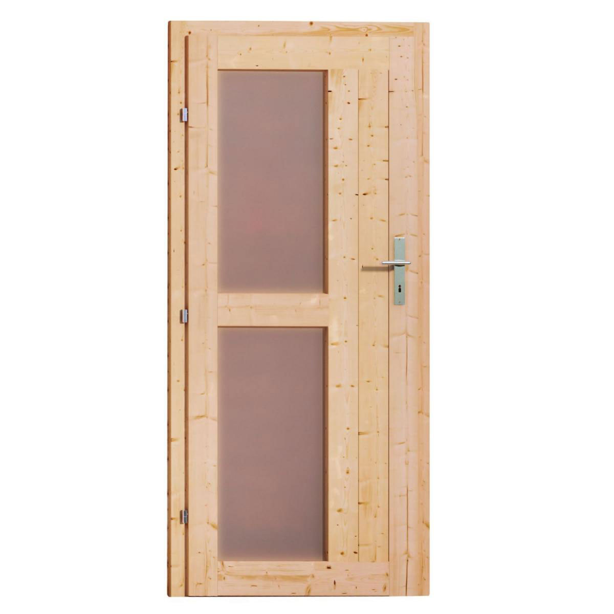 Karibu Saunahaus Skrollan 3 38 mm 9 kW Bio Ofen externe Strg Milchglastür Bild 4