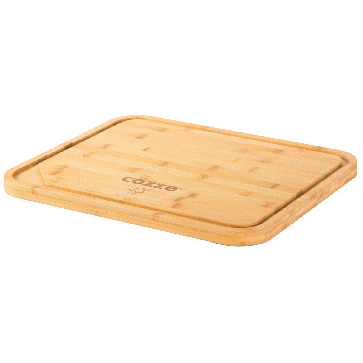 COZZE Pizzaschneidebrett Bambus 430 x 350 x 20 mm Bild 3