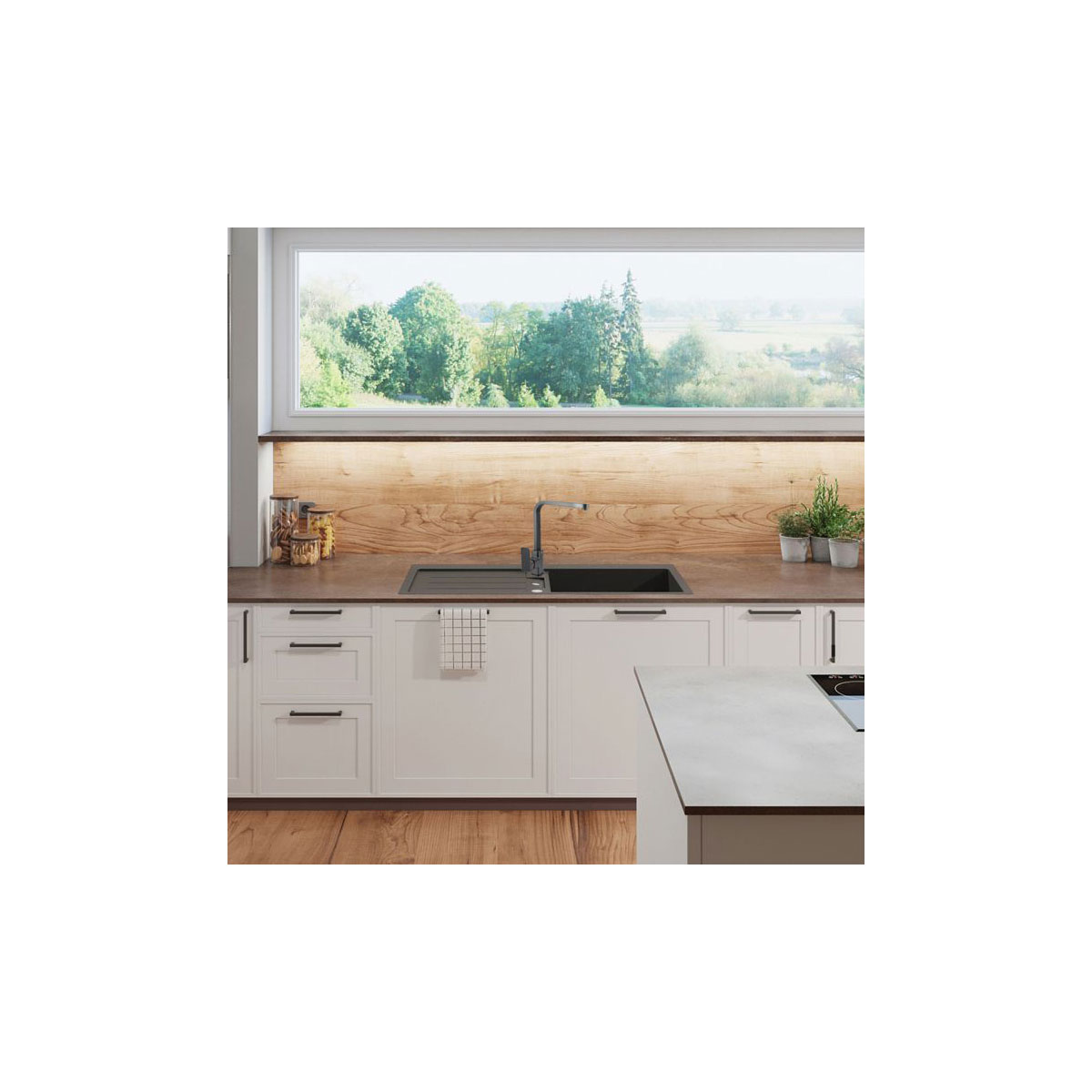 Cornat Spültischarmatur Temao, EHM-H, HD, graphitfarben Bild 2