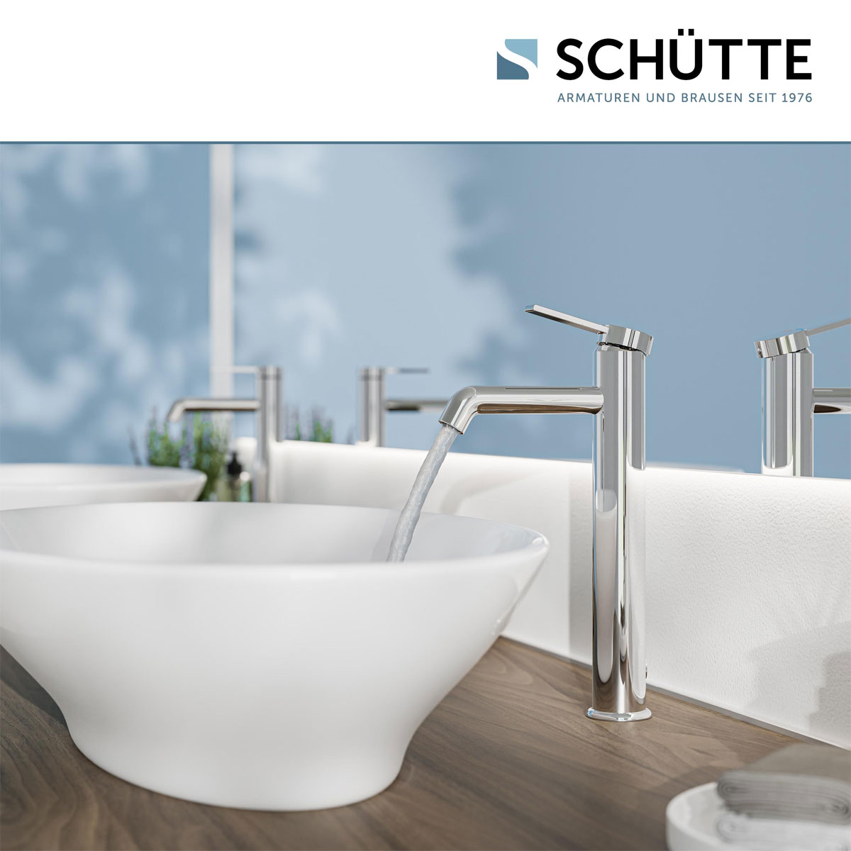 Schütte  Aufsatzwaschtischarmatur „Los Angeles“ chrom Eco-Klick-Funktion Bild 9