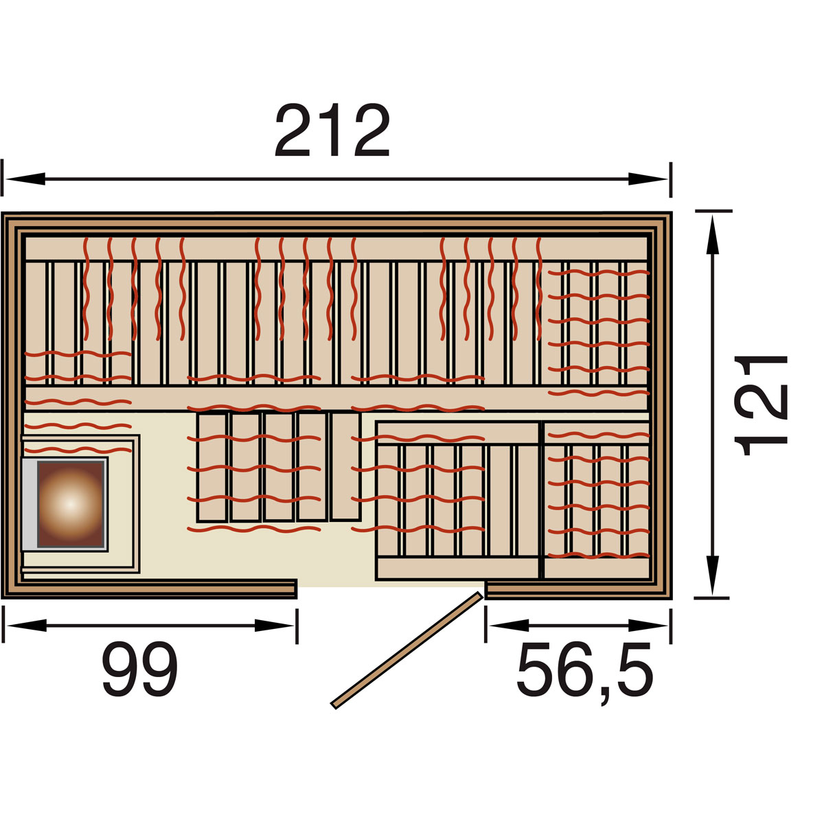 Weka Infrarotkabine „Uppsala Kombi“, Bio Bild 4