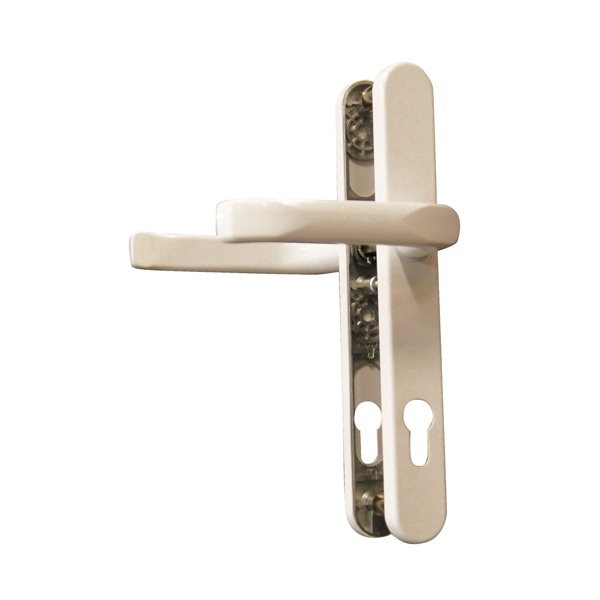 Alpertec Schmalrahmengarnitur Oval 8/92 mm Dr/Dr weiß