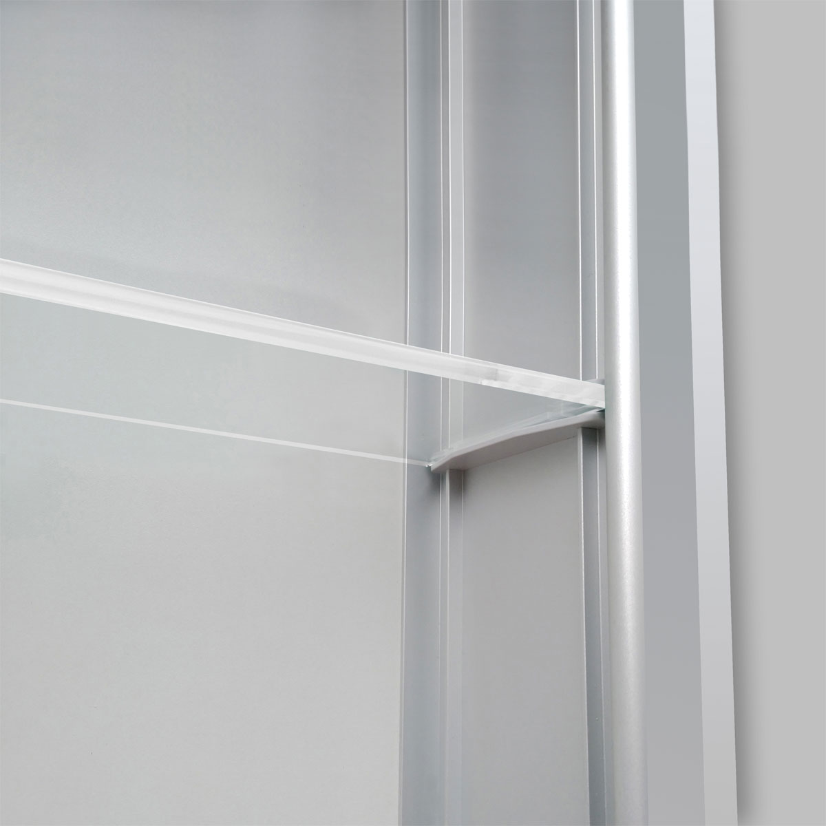 DSK  Design LED Spiegelschrank Aluminio Vegas 40 x 60 cm Bild 7