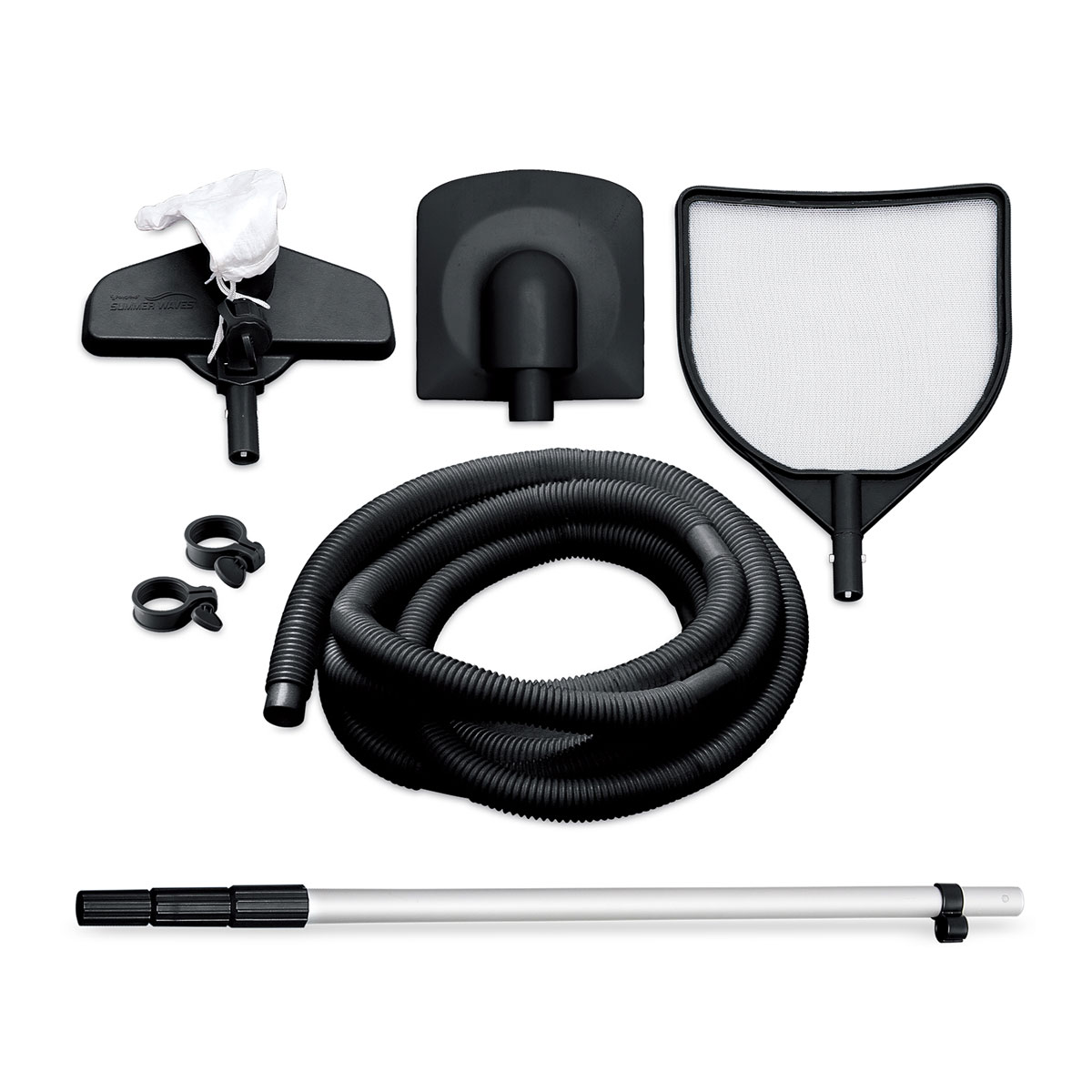 Summer Waves Elite Frame Pool 488x488x122cm Teak Optik Bild 4