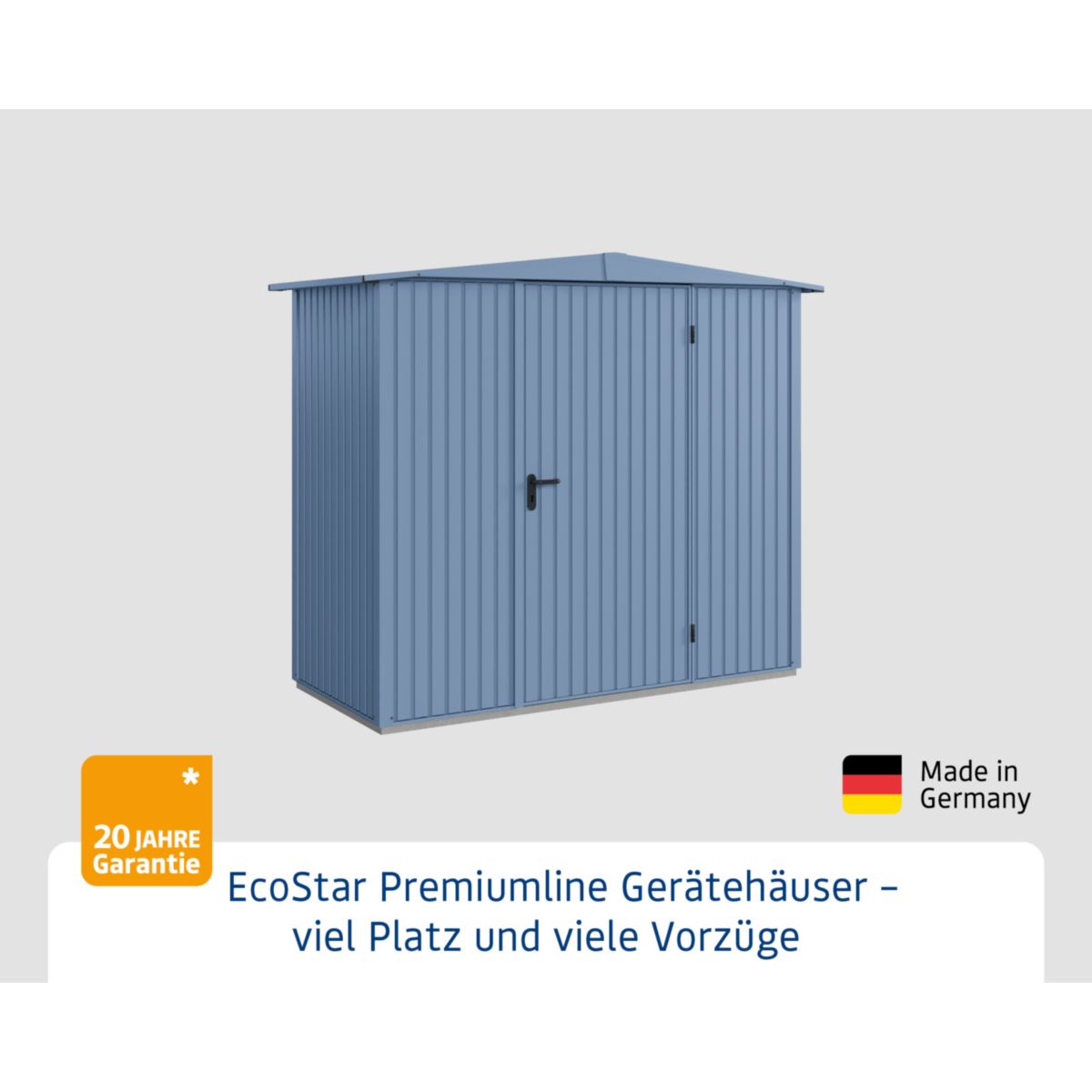 EcoStar  Gerätehaus Trend-STyp 1RAL5014 1 flg Bild 3