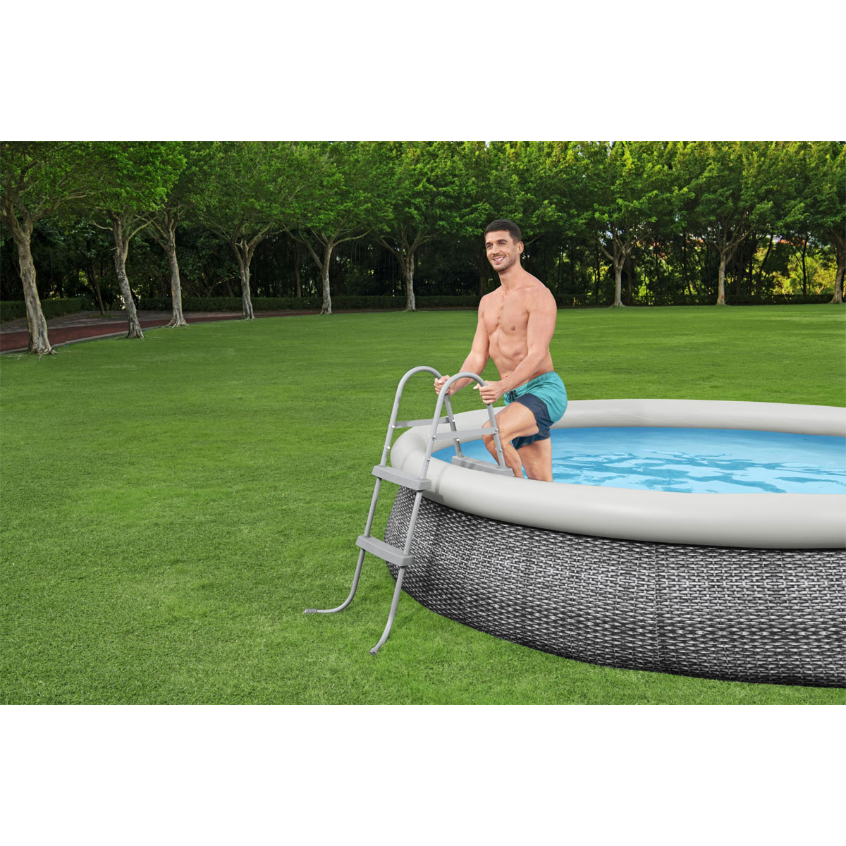 Bestway Poolleiter Flowclear 100 x 45 cm für 76 und 84 cm Höhe Bild 9