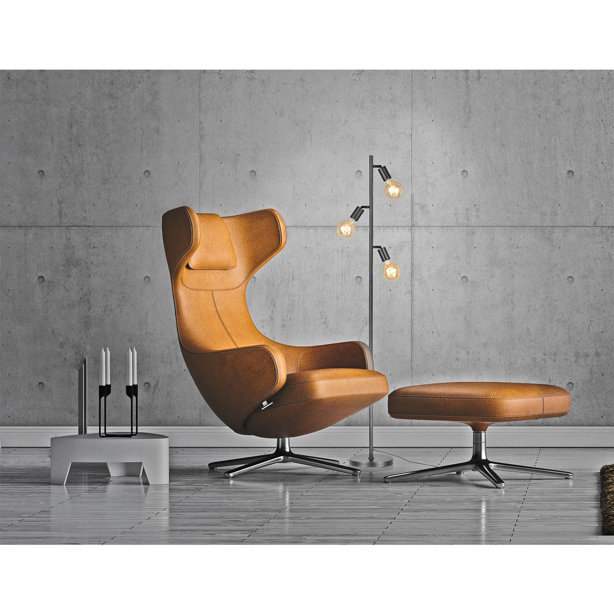 Flector Stehleuchte Edison Black Bild 2