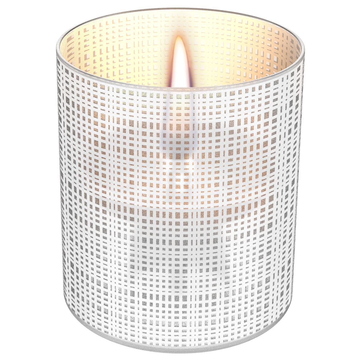 Tenderflame Tischfeuer Lilly Sandstrahloptik weiß Bild 1