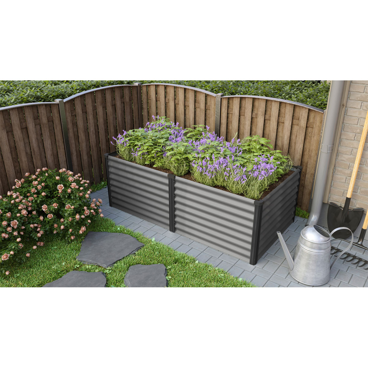 Vitavia  Hochbeet Meta granit/schwarz Bild 1