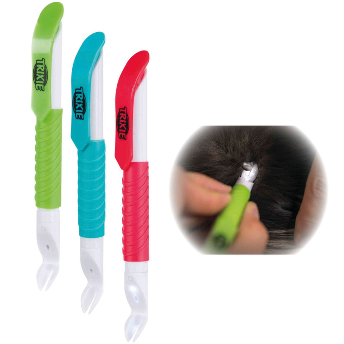 Trixie  Dog Zecken-Stift mit LED-Licht 14 cm