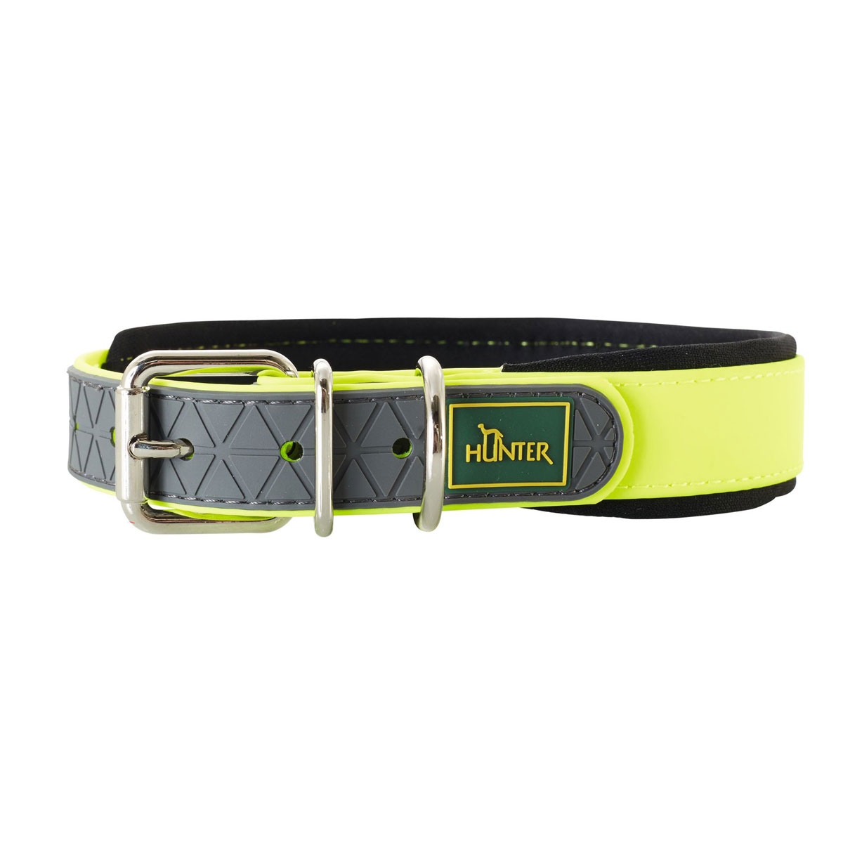 Hunter  Dog Halsband Convenience neongelb 20-30 cm