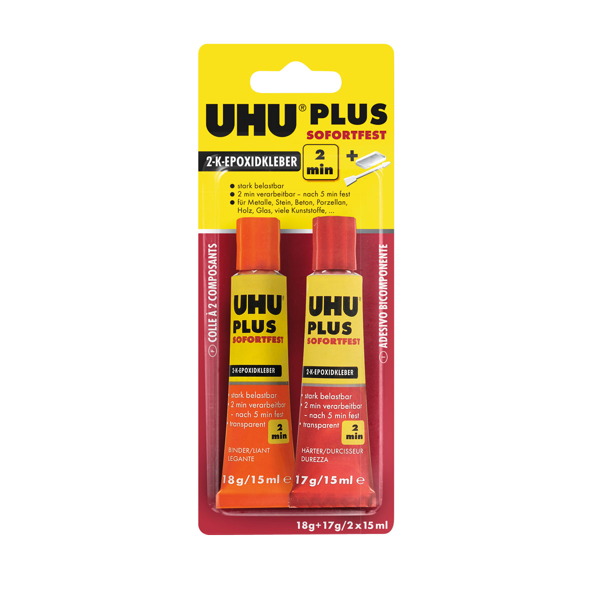 UHU Zwei-Komponenten-Klebstoff plus sofortfest 35 g