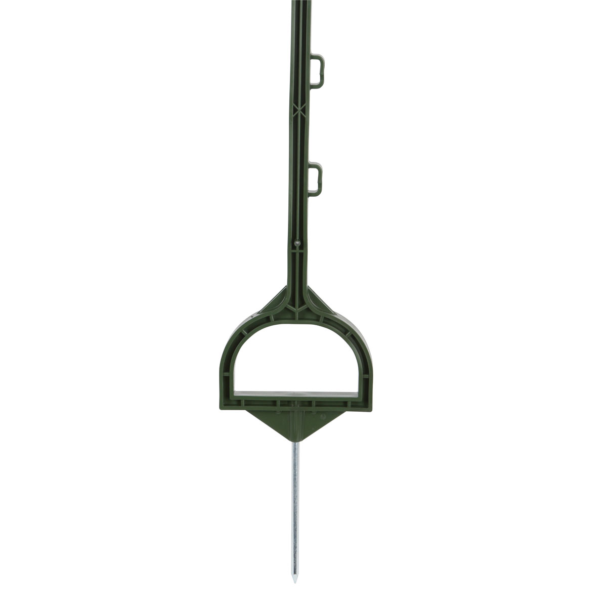 Vollkunststoffpfahl mit Steigbügeltritt Bild 2