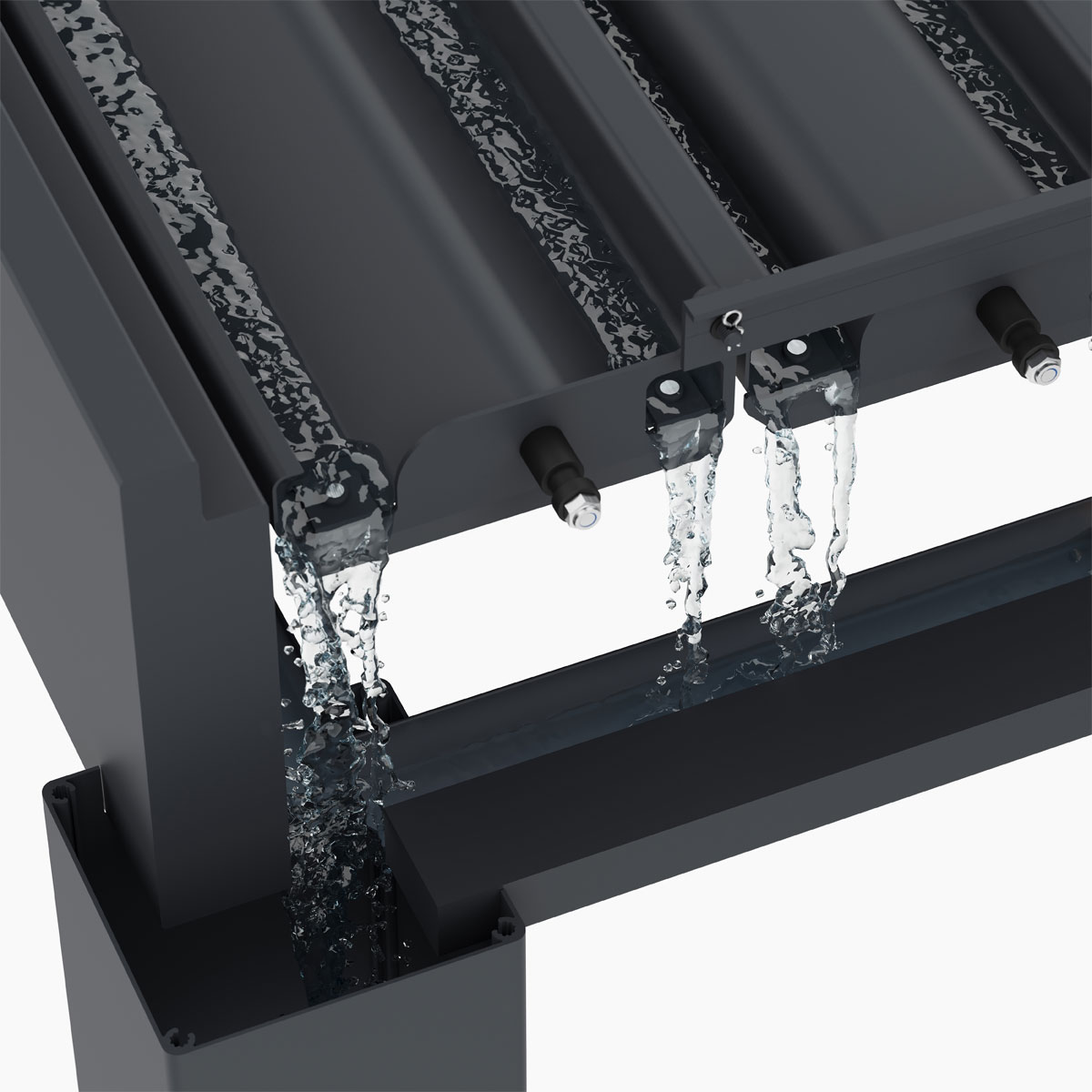 Paragon Outdoor Outdoor Pergola Grand Tuscan 1220 599,2x370x256cm Anthrazit Bild 8