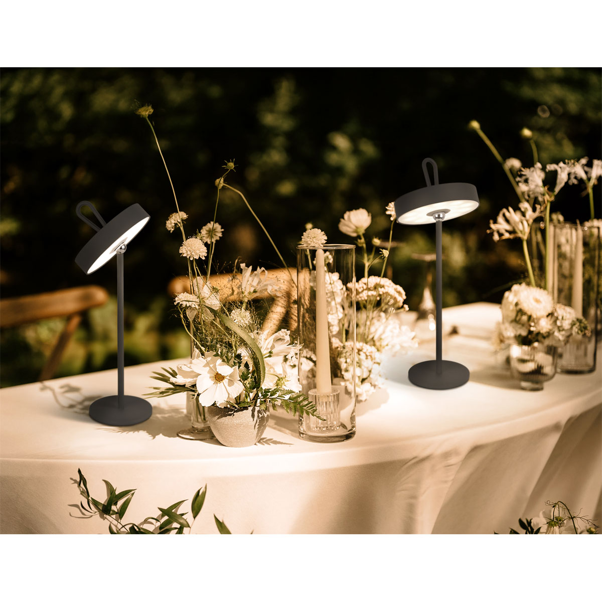 TL Ella Metall/KS grauLxBxH 12,5x12,5x35cm dimmbar Bild 11