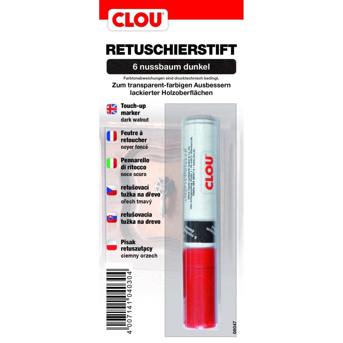 Clou Retuschierstift Nussbaum dunkel Clou Retuschierstift Nussbaum dunkel