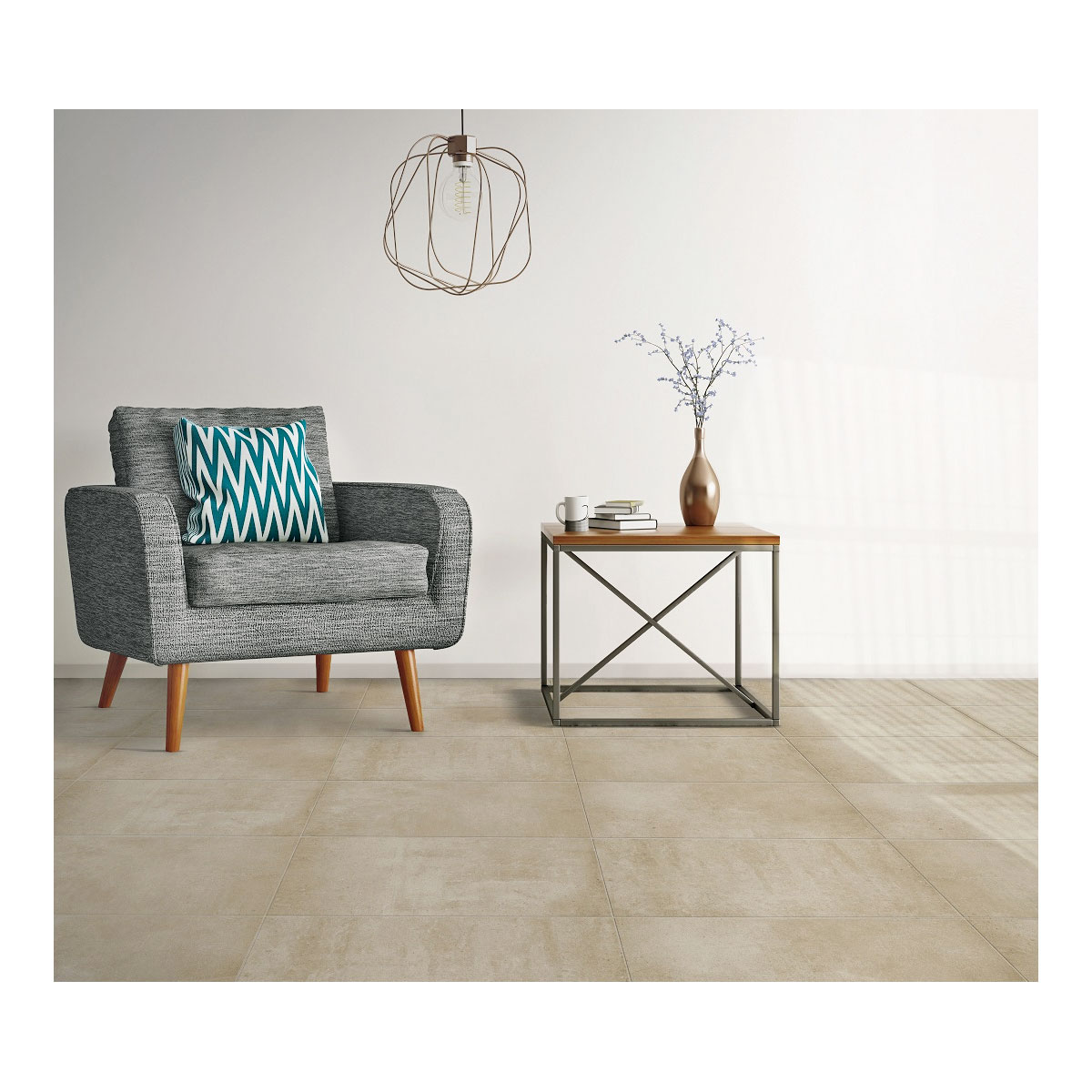 Feinsteinzeug Remix sand 59,8 x 59,8 cm Bild 2