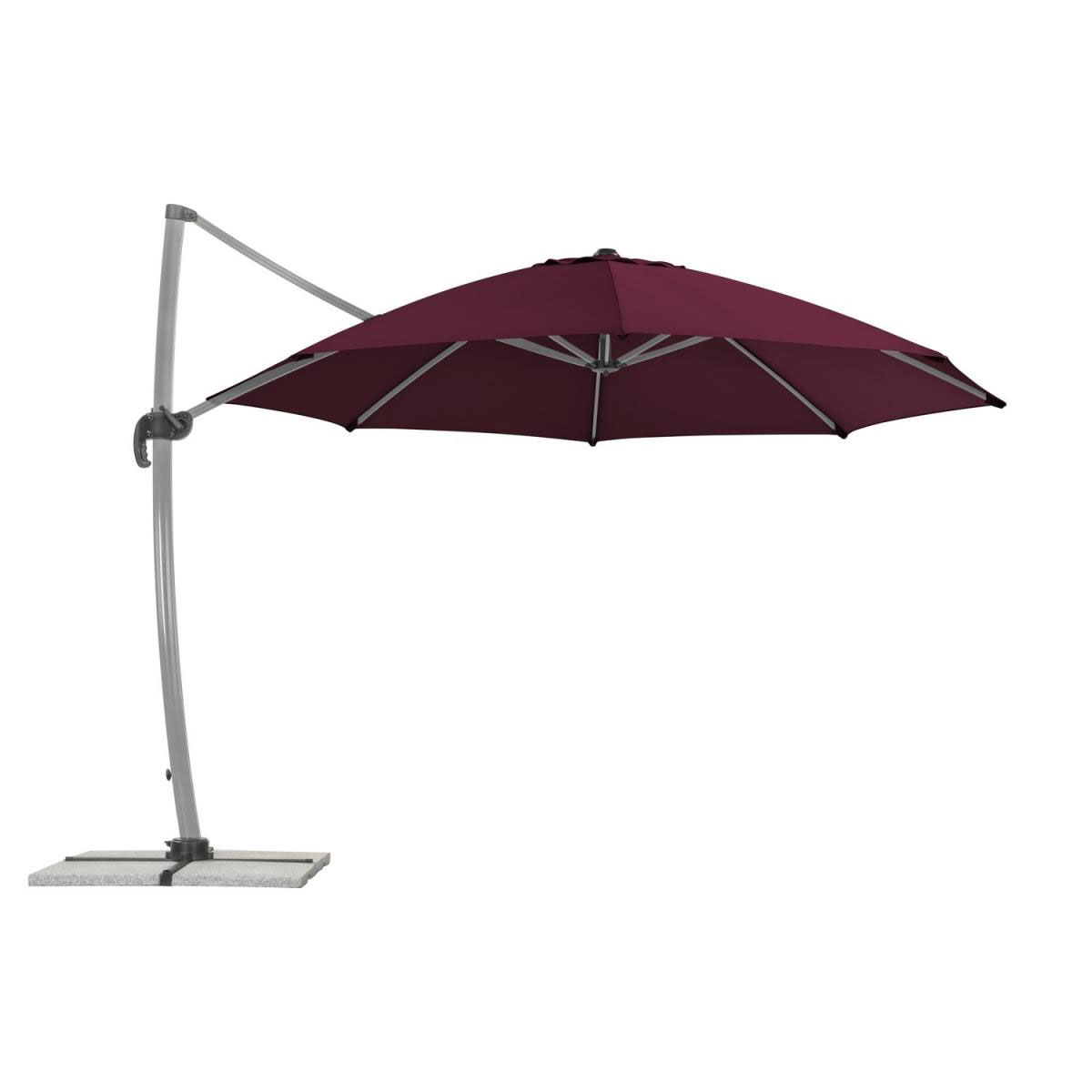 Schneider Schirme Ampelschirm Rhodos Rondo 350 cm Bordeaux Bordeaux