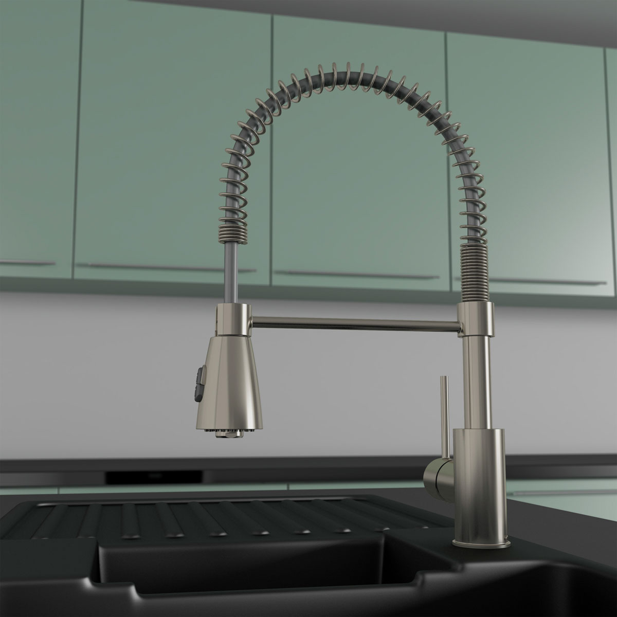 Lenz  Küchenarmatur KALANI² mit Pendelbrause nickel Bild 3