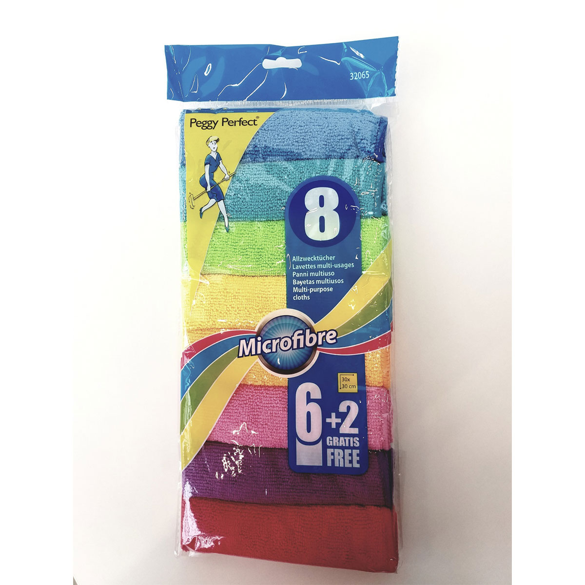 Peggy-Perfect Mikrofasertücher Multicolor 8 Stück bunt