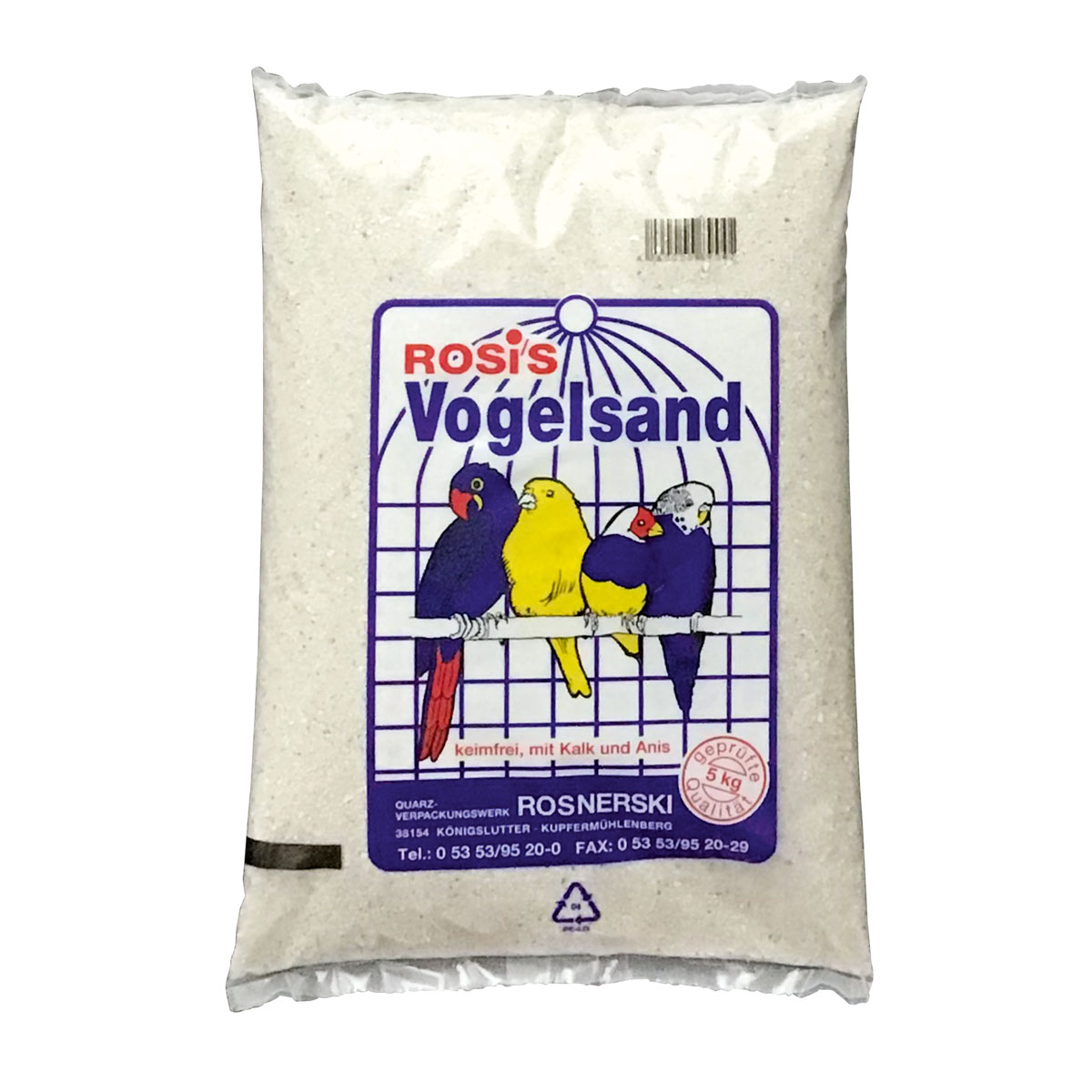 Rosis Vogelsand mit Anis und Kalk 5 kg