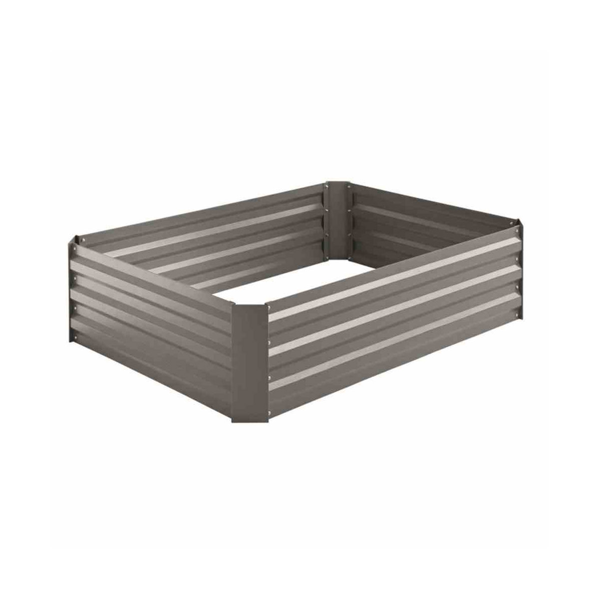 Siena Garden Metall-Hochbeet 120 x 90 x 30 cm grau