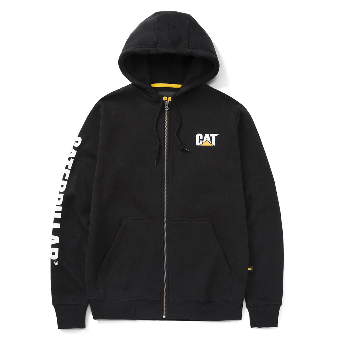 CAT Zip Hoodie Banner Gr. 2XL schwarz