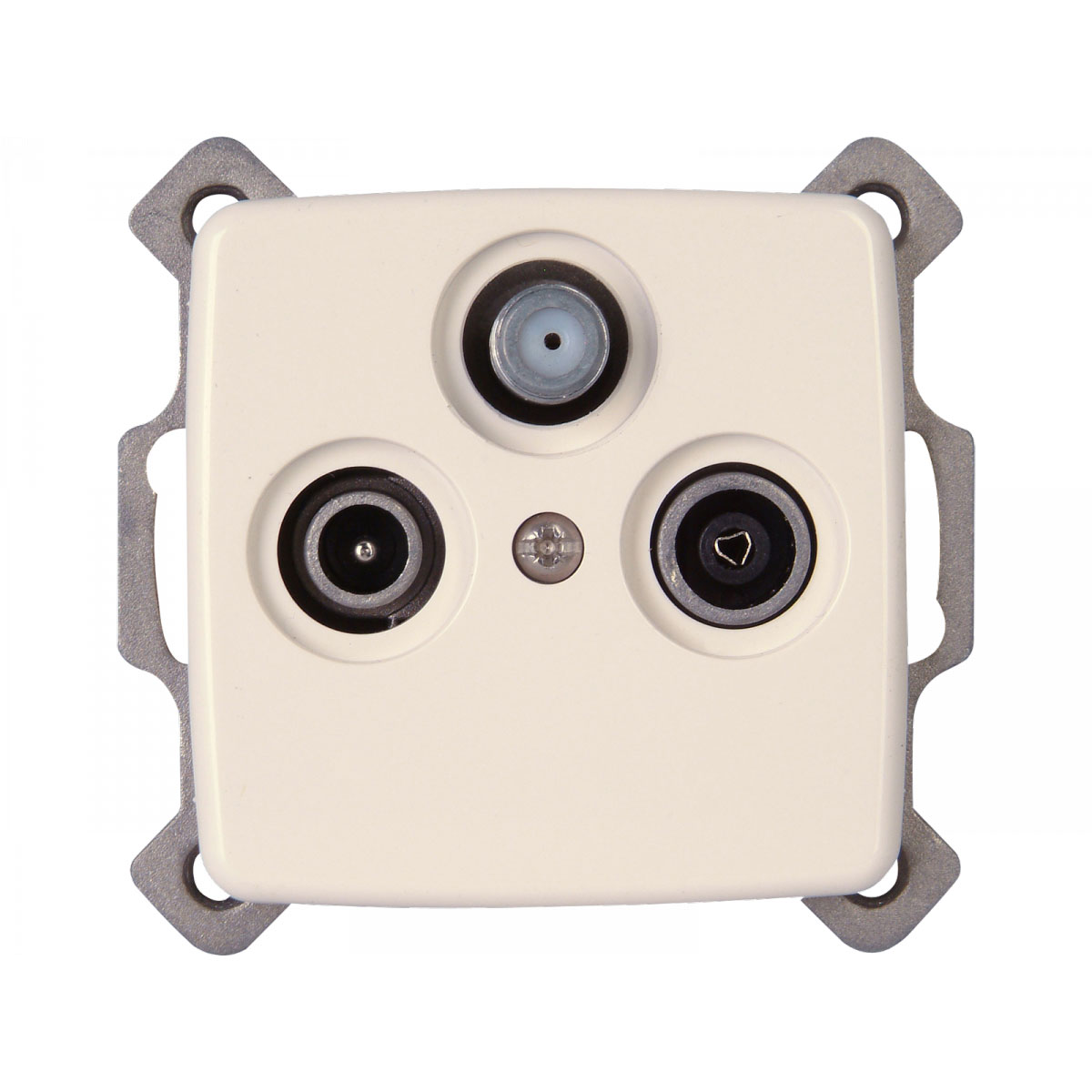 Flector Technik Antennensteckdose 3-fach creme