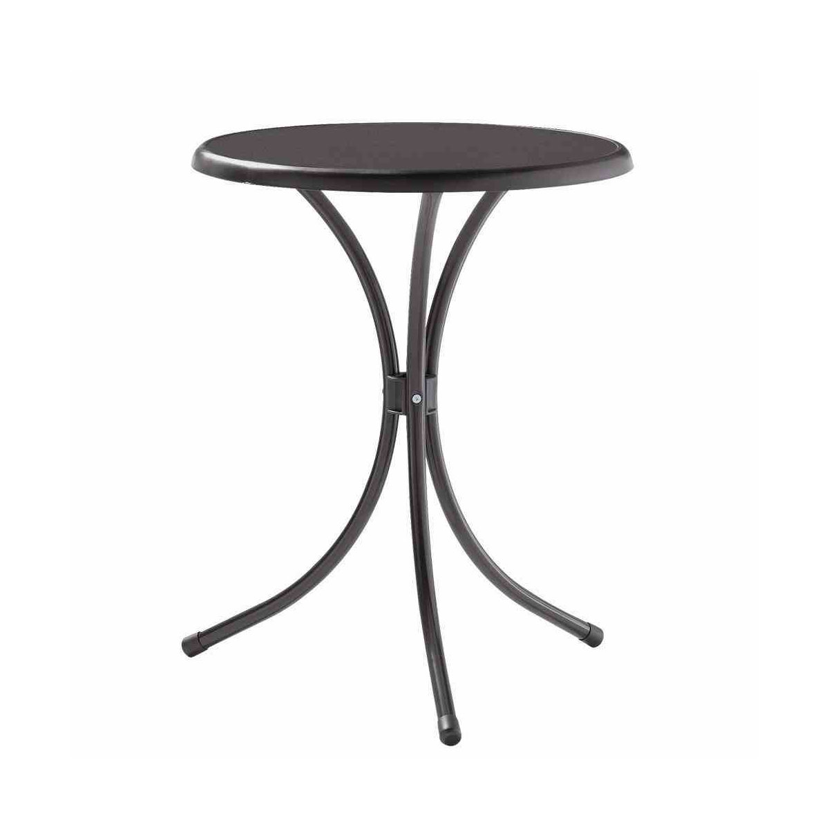 Bistrotisch mit Dekorplatte 60 x 72 cm eisengrau