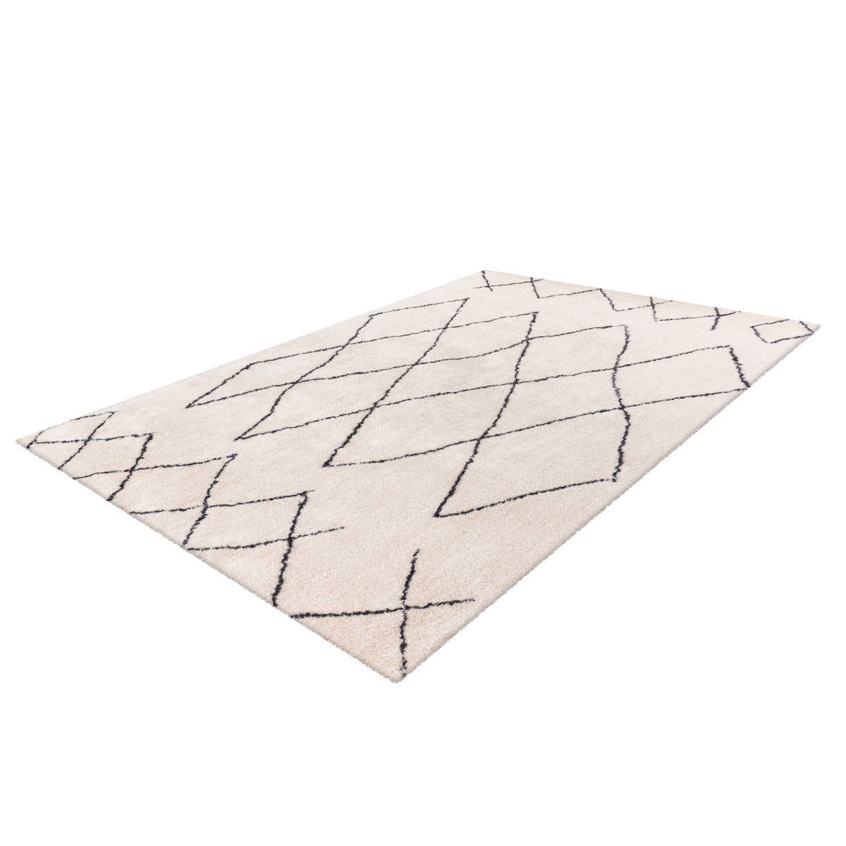 Hochflorteppich „Orlando 425“, Elfenbein, 160x230 cm