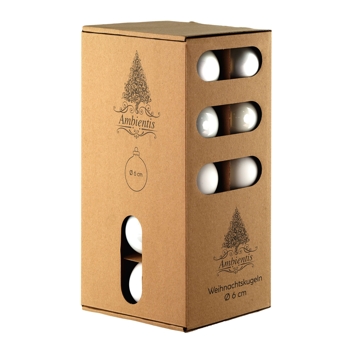 Ambientis Glaskugeln 6 cm weiss Mix Bild 3