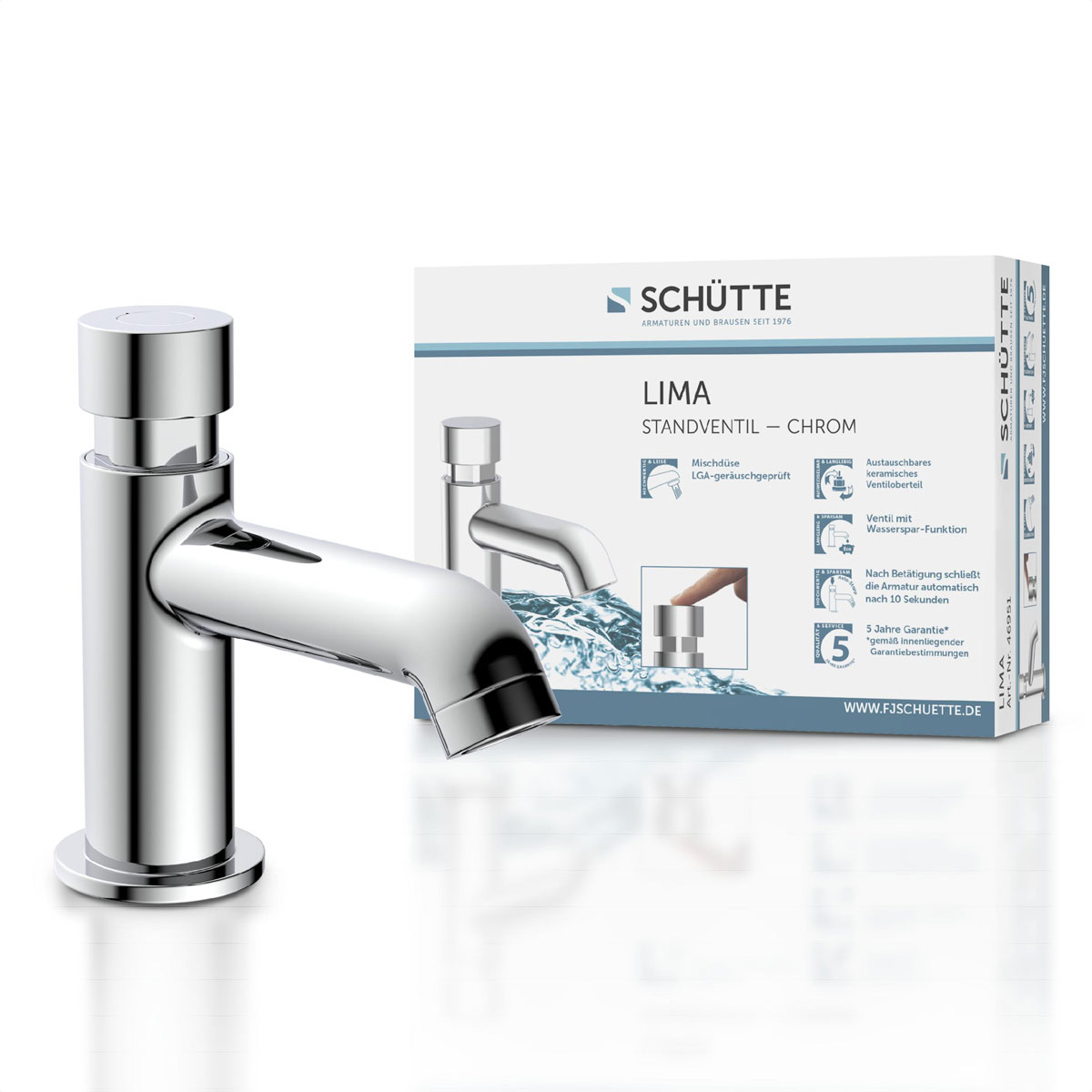 Schütte  Kaltwasser-Standventil „Lima“ chrom Bild 7