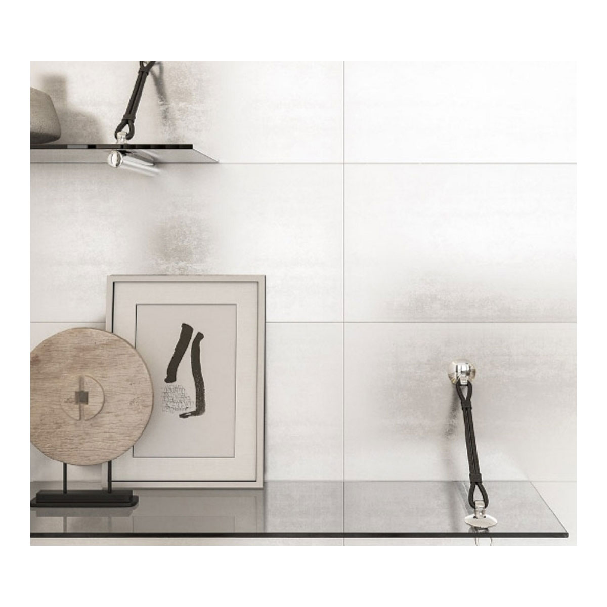 Wandfliese Parel weiß lüster matt 60 x 30 cm Bild 2