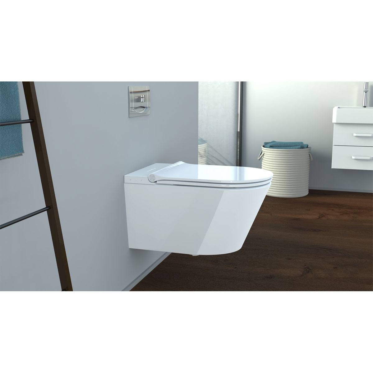 Schütte Dusch-WC-Set Cesari spülrandloser Bidet Toilettensitz Bild 4