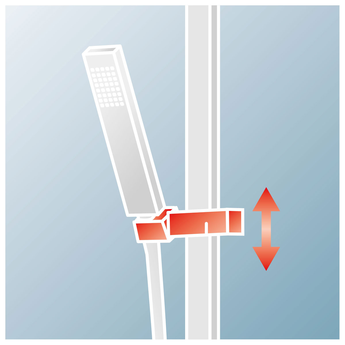 Schulte DuschMaster Rain Classic mit Thermostat Kopfbrause eckig chrom Bild 3