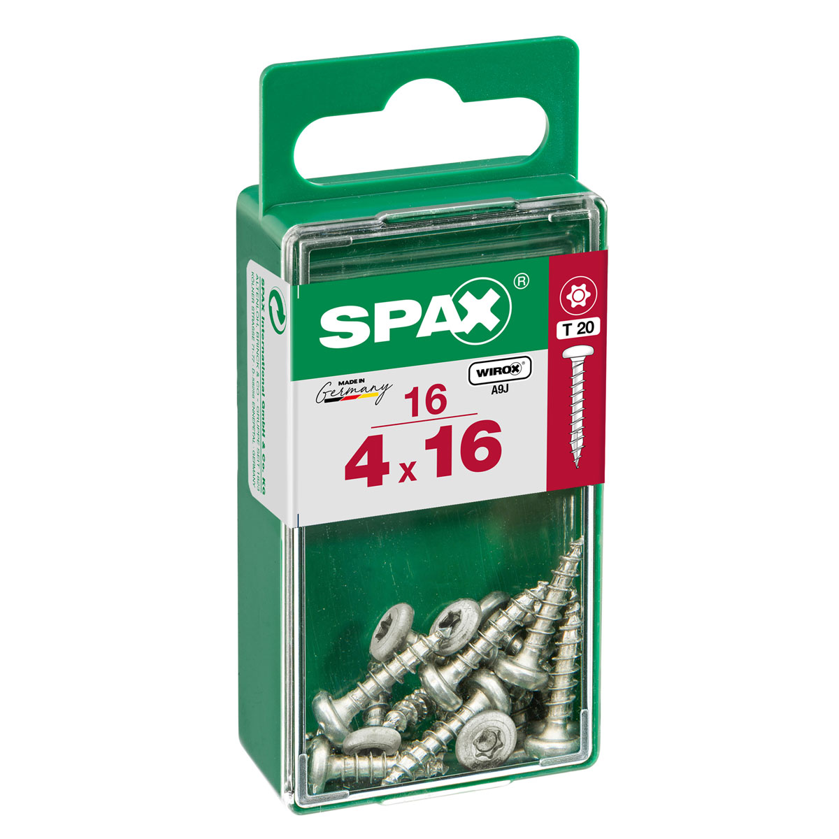 Spax Universalschraube WIROX Rundkopf 4 x 16 mm Torx 16 Stück Spax Universalschraube WIROX Rundkopf 4 x 16 mm Torx 16 Stück