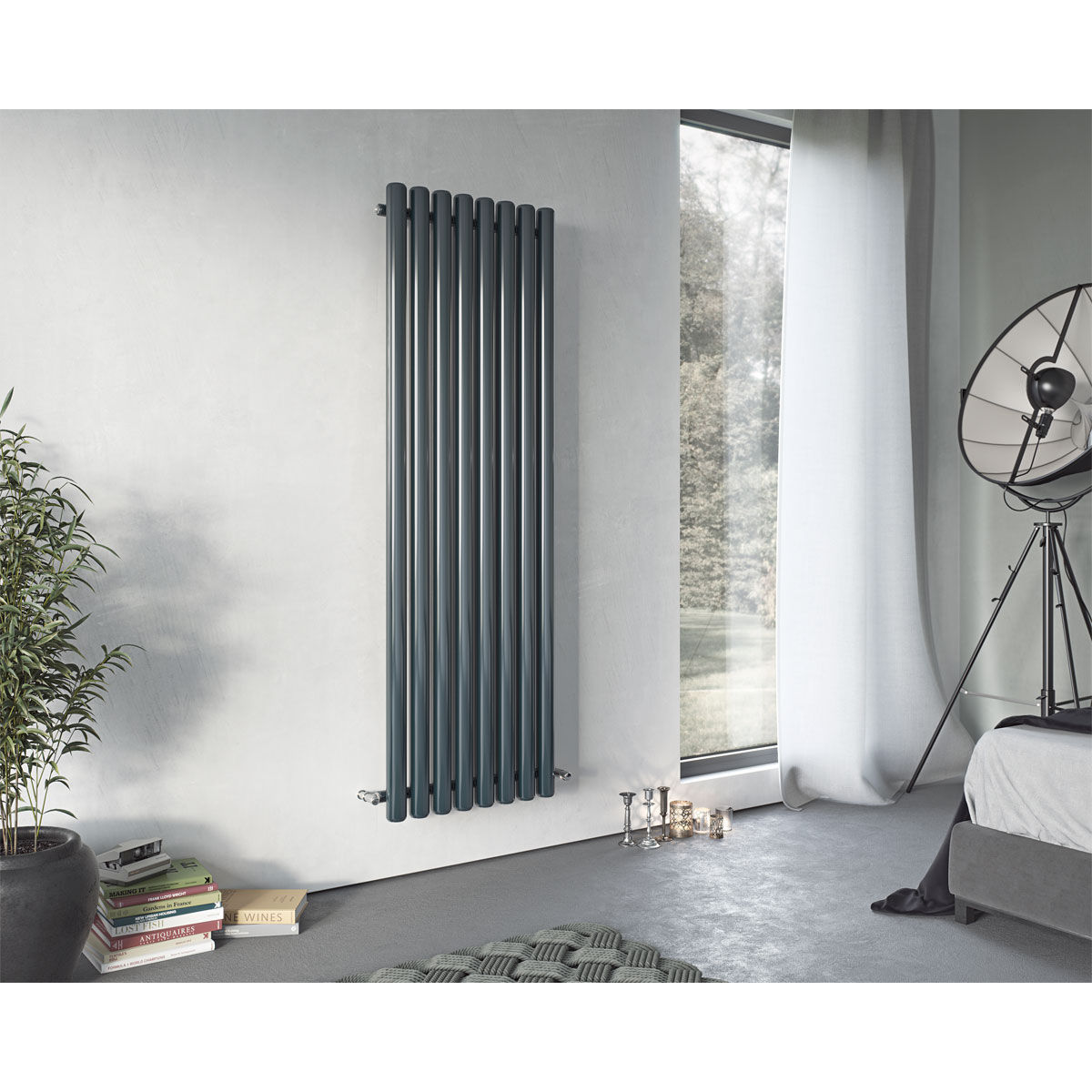 Ximax  Raumheizkörper Erupto 600 x 585 mm 631 Watt Anthrazit