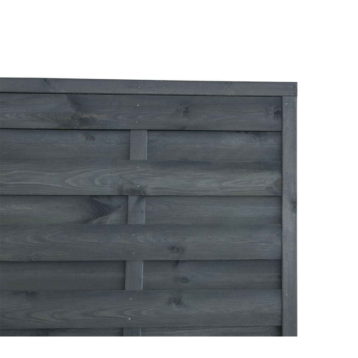 Dichtzaum 90 x 180 cm glatt Kiefer dunkel- grau gebeizt Bild 4